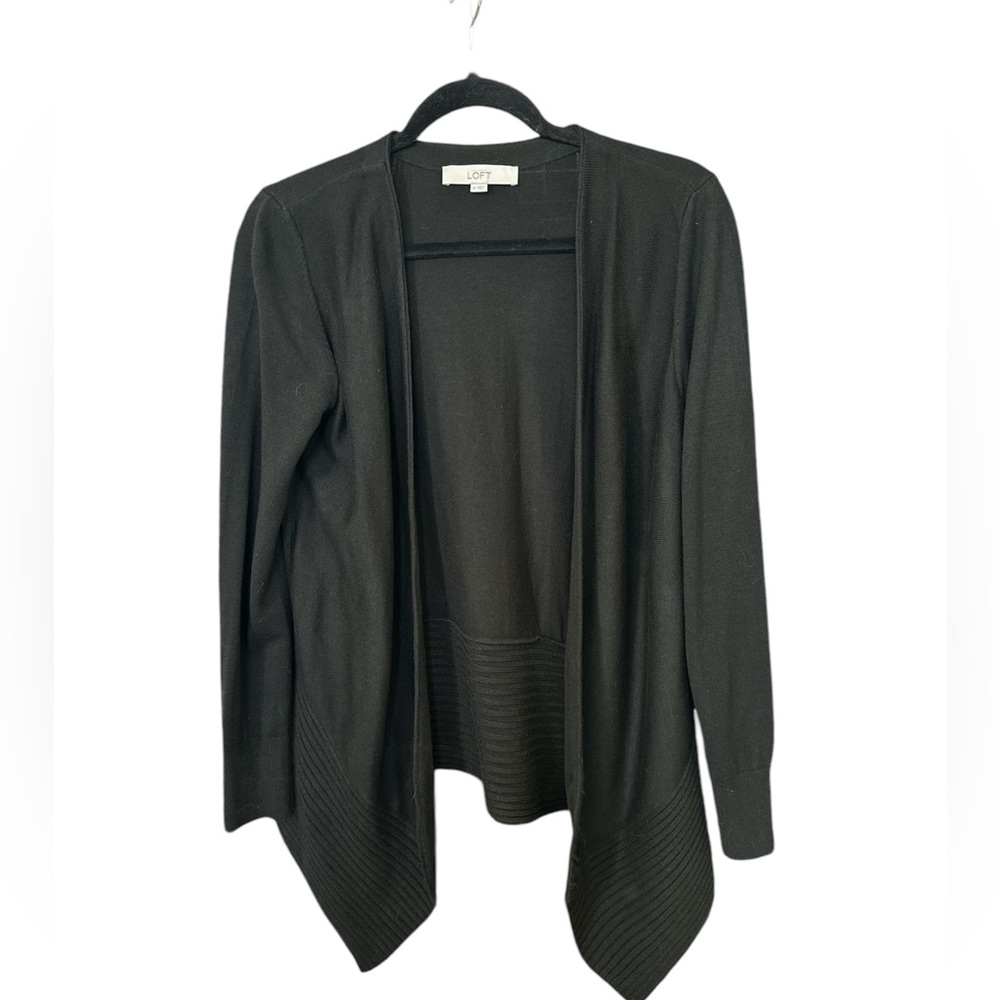 LOFT Open Black Cardigan, Size M, NWOT